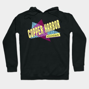 Copper Harbor Michigan 90's Vintage Nineties Costume Party Hoodie